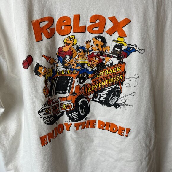 Outback Adventures Dominican Republic T Shirt White Medium M Graphic Tee - Picture 13 of 16